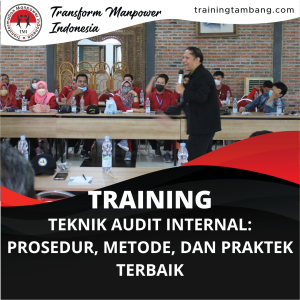 TRAINING TEKNIK AUDIT INTERNAL: PROSEDUR, METODE, DAN PRAKTEK TERBAIK