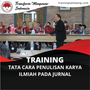 TRAINING TATA CARA PENULISAN KARYA ILMIAH PADA JURNAL