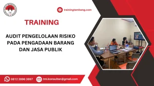 TRAINING AUDIT PENGELOLAAN RISIKO PADA PENGADAAN BARANG DAN JASA PUBLIK