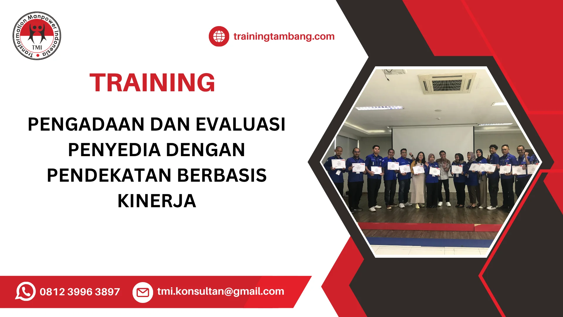 TRAINING PENGADAAN DAN EVALUASI PENYEDIA DENGAN PENDEKATAN BERBASIS KINERJA