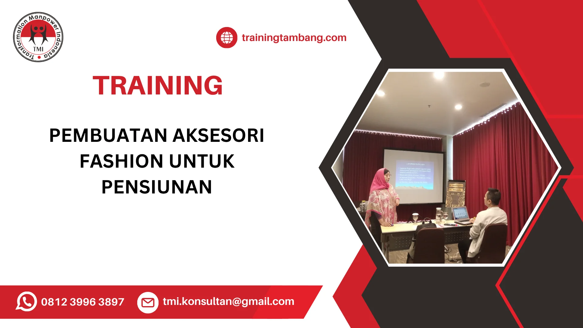TRAINING PEMBUATAN AKSESORI FASHION UNTUK PENSIUNAN